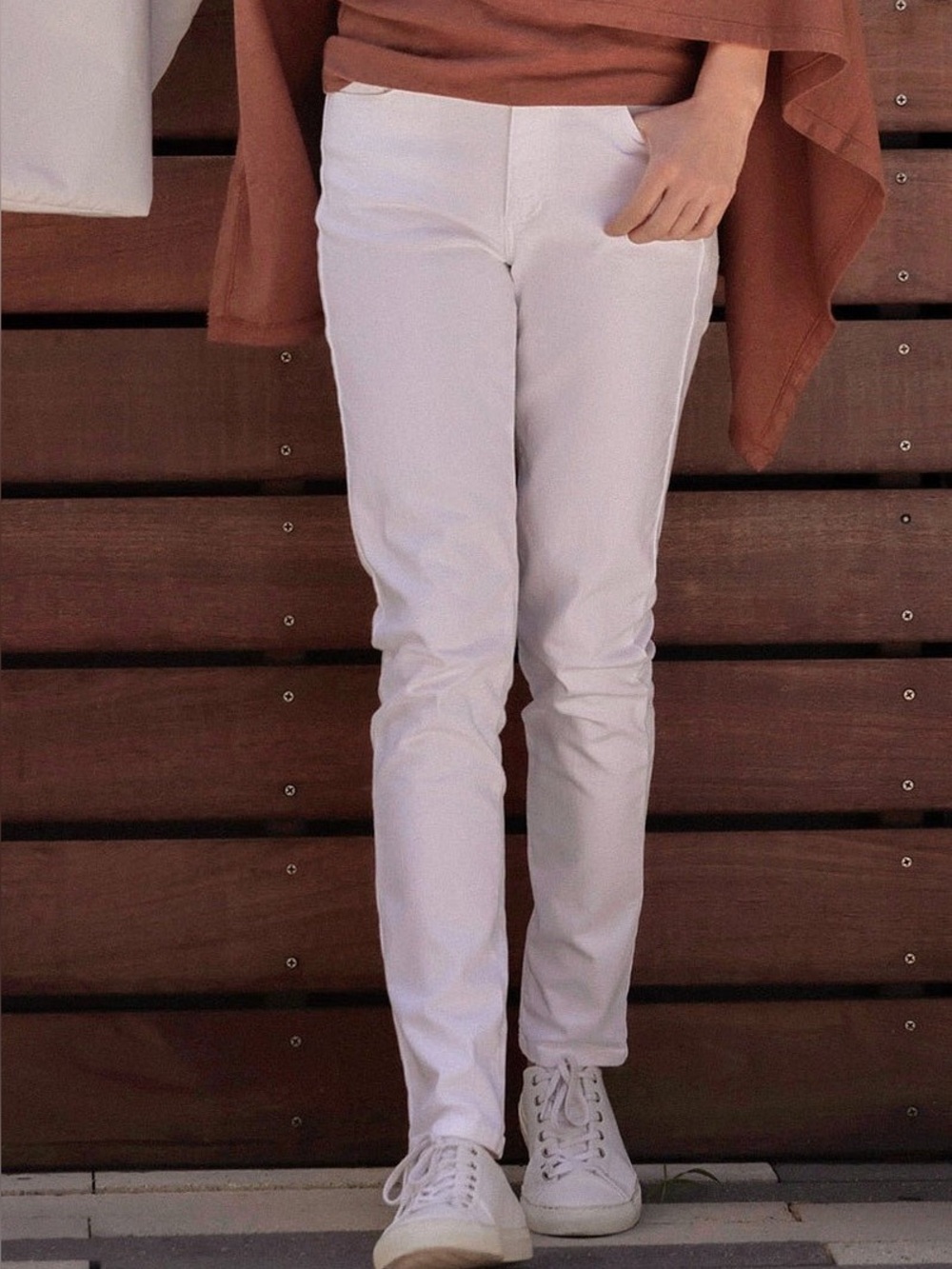 DEPARTMENT FIVE Drake 5-Pocket Super Slim White Jeans Made in Italy Size 34